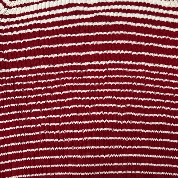 Stefano Basics Vintage Crew Neck Sweater Women  Red/white Large (6) - Picture 2 of 5